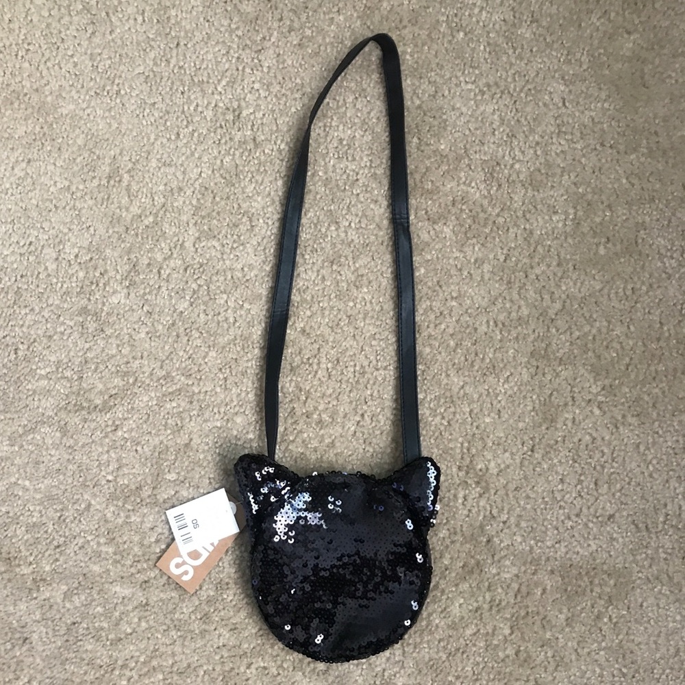 Cotton On Brand Little Girl Black Cat Purse